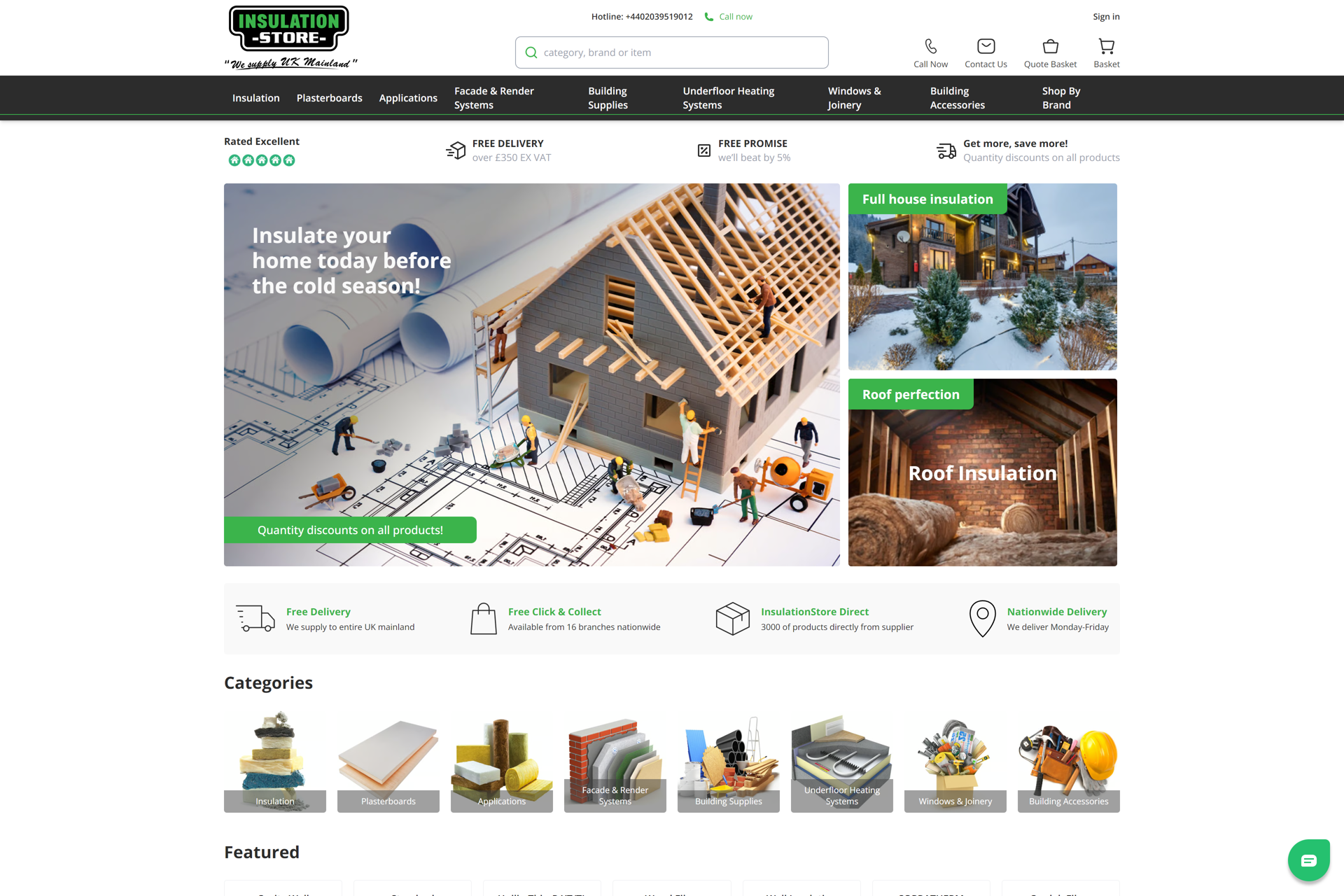 Insulation Store Online - Index Page