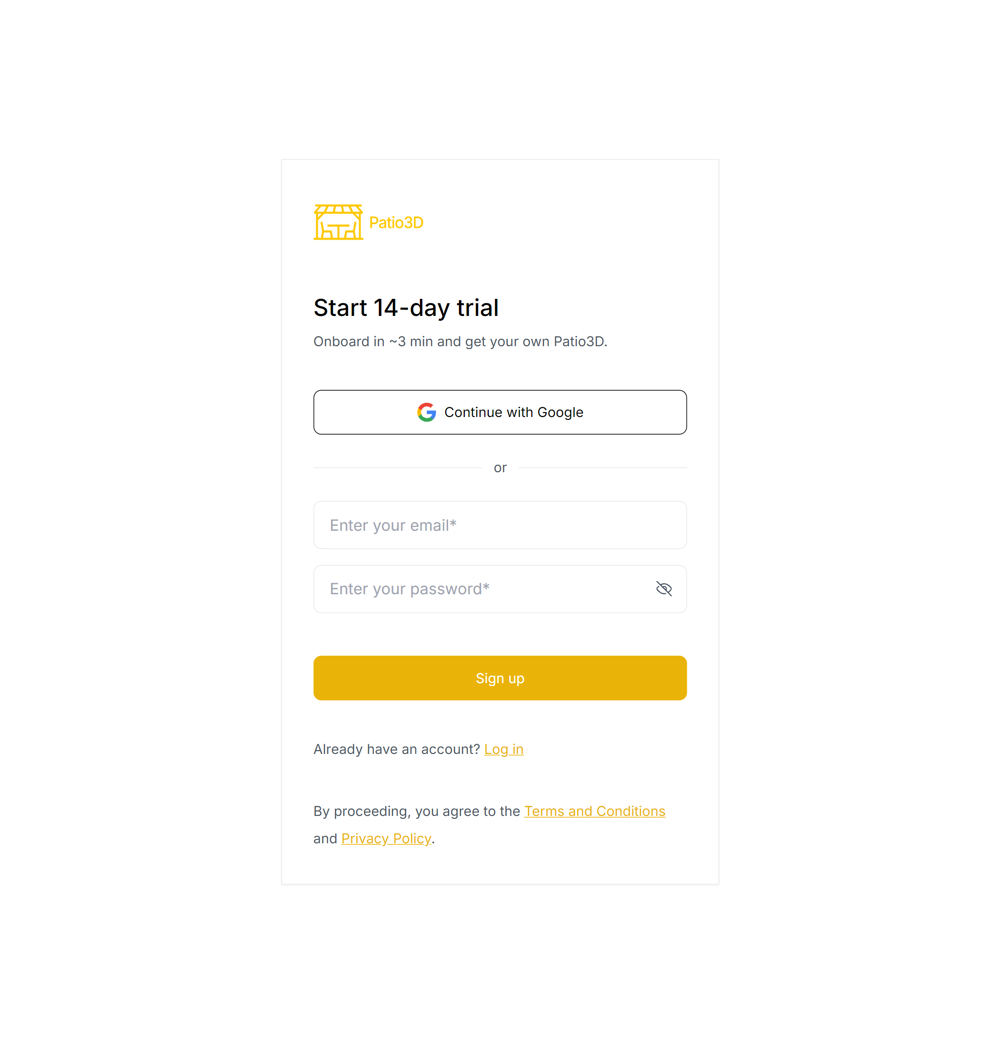Sign up for a free trial