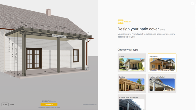 Patio3D designer